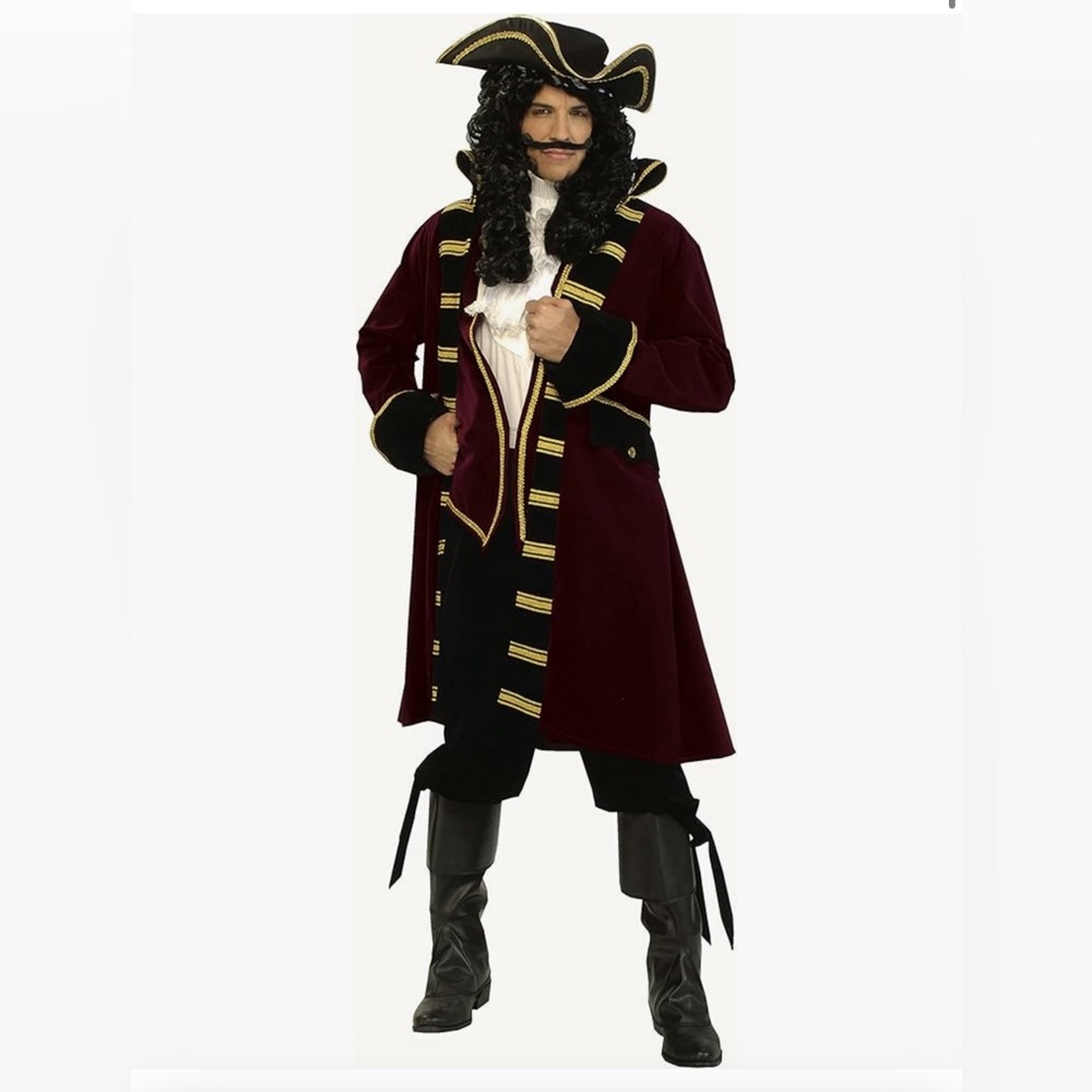 Men’s Captain Hook Pirate costume Medium